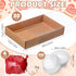 30 Sets of Cookie Boxes, 9.5x5.9x1.8 Inches Bakery Boxes with Clear Lids for Pastries, Macaron, Strawberries