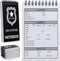 Teling 12 Pcs Public Safety Police Field Interview Notebook, 70 Sheets/140 Pages for Law Enforcement Officers
