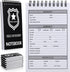 Teling 12 Pcs Public Safety Police Field Interview Notebook, 70 Sheets/140 Pages for Law Enforcement Officers