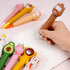 SAIWEILAI ONLINE 72 Pieces Cute Kawaii Pens Set, 36 Animal Fruit Shaped Squishy Pens with 36 Replacement Refills