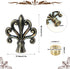 OMOBANU 1/8" 1/4-27 Finials for Lamps Antique Bronze Compatible with Thread and Lamp Finials Decorative Screw Cap