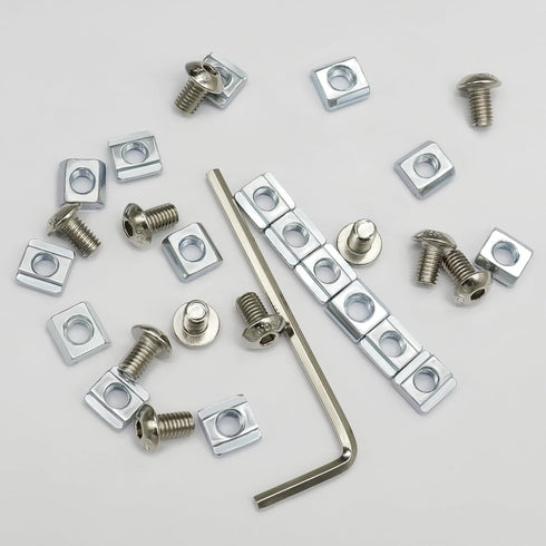 150 Sets Screws Nuts Kit for 2020 Series Corner Bracket Connector, 150Pcs M5 T Nuts + 150Pcs M5 Screws
