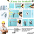 Zinc Self-Drilling Drywall Anchors with Screws Kit, 25 Heavy Duty Anchors & Screws, 50 Pieces