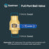 1-1/4 1-1/4 20067LF Eastman Heavy Duty Full Port Brass Ball Valve, in Sweat x in Sweat Connection