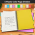 EUSOAR Notebook with Tabs, 3 Pack A4 Letter Size, Black Hardcover Spiral 5 Subject Notebook, 120 Sheets, 100GSM