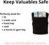 Suddora Zipper Wrist Pouch - Sweatband Wallet for Keys, ID, Cards, Cash