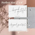 Pack 100 4x6 Inch Beyond Grateful Thank You Cards | Bulk of with Kraft Envelopes and Matching Stickers, Minimalistic