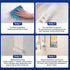 35oz White,50-60sq.ft Tub and Tile Refinishing Kit with Tools, White Tile Paint Water Based & Low Odor, DIY Bathtub