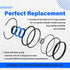 Hydraulic Log Splitter Cylinder Rebuild Seal Kit for 4.5" Bore x 1.75" Rod Cylinder
