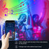 Micomlan 82Ft/25m LED Strip Lights, Music Sync Color Changing RGB LED Strip Built-in Mic, Bluetooth APP Controlled Home