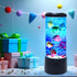 Bubble Fish Lamp Electric Fish Tank Table Lamp Fake Aquarium with Color LED Changing Light Gift for Kids Men Women Home