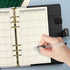 Spiral Notebook Refill Weekly Planner Refill, Undated 6 Hole Insert Paper for Filofax, 45 sheets