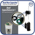 Appli Parts Dual Run Capacitor for AC 60+10 Mfd uF (370VAC), Universal Fit for HVAC Applications