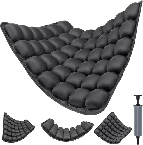 generic Portable Inflatable Cushion for Long Flights and Office Chairs - Anti-Slip and