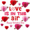 Valentine's Day Bulletin Board Decoration, 3D Heart Honeycombs Love is in The Air Cutouts for Classroom Decor