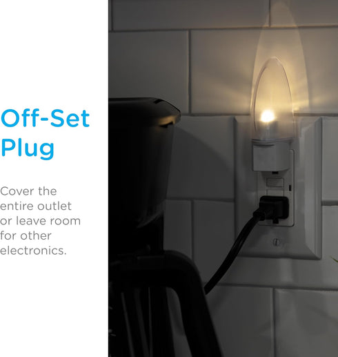 11375 Lights by Night LED Night Light, Plug-in, Dusk to Dawn Sensor, Warm White, UL-Certified, Energy Efficient, Ideal