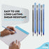 Enday Bulk Pens, 400 Count Black & Blue Ballpoint Pens, Medium Point (1.0mm), Flexible Round Barrel for Comfort