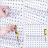 Ripeng Pegboard Screwdriver Holders - Multi Ring Tool Organizer Accessories, Six Tool Organizer Racks for Pegboard,