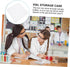 Mobestech Plastic Storage Box, 5.59X5.59X1.97 inches, Portable Sample Vial Case for Labs Storage