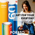 Poketo x Headspace Sticky Notes, 4 Shapes and Colors for Mental Notes, Stocking Stuffers for Teens, Art Supplies