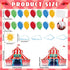 gisgfim Circus Decorations Carnival Party Bulletin Board Cutouts for Classroom Large Carnival Tent Bulletin Board Cut Outs Circus Theme Party Decoration Classroom Bulletin Board Carnival Party Decor by gisgfim