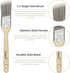 Paint Brushes Set, 5 Pcs for Wall and Trim, Flat and Angle Paintbrushes, Suitable for Oil-based and Water-based Paints