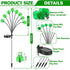 8 1 2 St. Patrick's Day Shamrock Pathway Lights, in Lucky Clover Light with Lighting Modes, Green Firefly Outdoor Decor