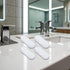 Sluswallow 4Pcs Set, Toilet Seat Bumper Silicone Strong Adhesive Toilet Seats Lid Bumpers, Toilet Seat Buffers, Toilet
