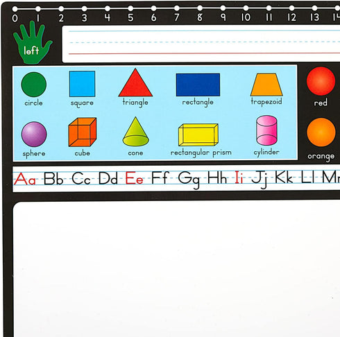 Really Good Stuff Dry Erase Desktop Helper Set of 24 - Primary Colors