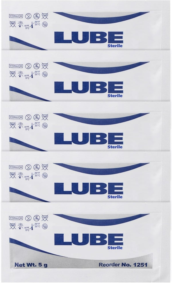 Sterile Lubricating Jelly, 5 g Foil Packets, 0.18 oz (Pack of 150)