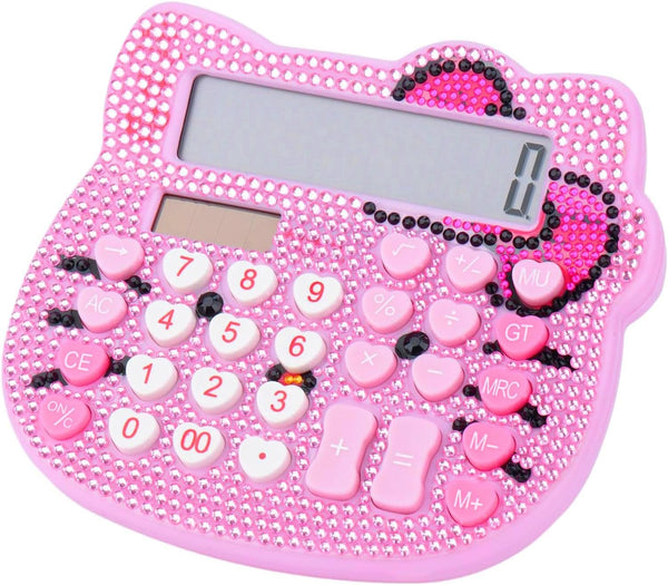 Women’s Desktop Calculator 12 Digit with Large LCD Display, Solar and Battery Dual Power for Office, Home, School