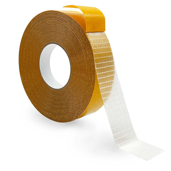 Extra Strong Double Sided Fabric Tape Heavy Duty for Clothes, 1inch x 66FT Double Stick Tape for Carpet, Clothing
