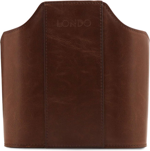 Londo Leather Remote Control Organizer and Caddy - Includes Tablet Slot