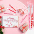 Valentine's Day Pencils, Plastic Party Favors for Kids, Bulk Heart Pencils for Classroom Rewards (48 Pieces)