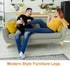 Lemecima 12 4 Inch) Pieces Metal Furniture Legs Modern Style Triangle Dresser Legs Sofa Feet DIY Replacement Legs