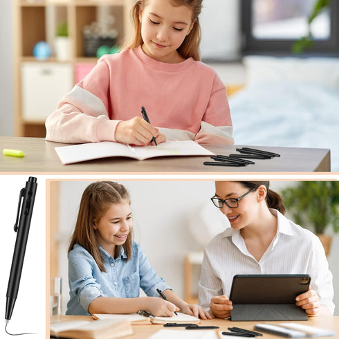 Eaasty 100 Pcs Mini Pen Bulk, 0.7 mm Small Retractable Ballpoint Tiny Black Ink Pens for Pocket School Journal