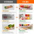 5x20 oz 39 x13cm/15x5 Lifewit Ice Chilled Condiment Caddy with Containers, Condiment Server with Separate Lid, Serving