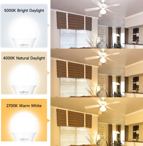 E26 5000K Bulb, 800 60W A19 Bulb 9W, 80+CRI, Bulbs SHINESTAR Base LED Light Lumens, Equivalent Standard White LED