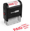 ExcelMark Paid with Check No, Amount, Date - Self Inking Rubber Stamp A1539