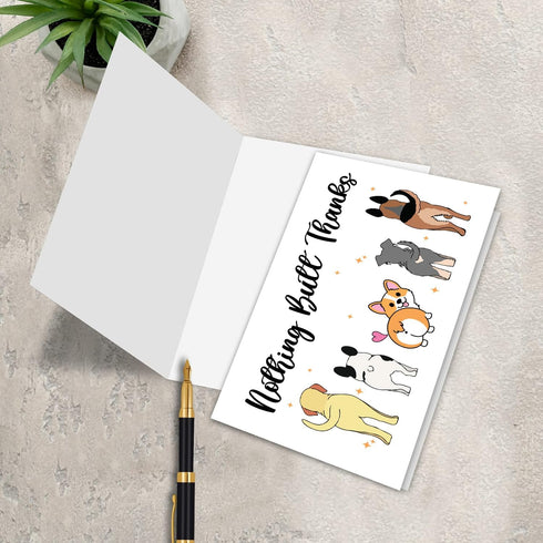 ONECHI Cute Dog Thank You Card for Teachers Boss Friends, Funny Appreciation Gifts for Women Men, Veterinarian Gifts