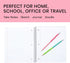 Yoobi Wide Ruled Spiral Notebook Set – 3-Pack of 1 Subject Notebooks, Bright Pink, Blue & Green Designs, 150 Sheets Each