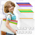 Yexiya 14 Pack Clear Plastic Zip Envelopes A4, Zipper Document Folder, Expanding Envelope Pouch for School Office