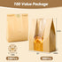 100 120 Tripho Pcs Bread Bags for Homemade Bread with Clear Window & Stickers, Sourdough Bread Bags for Storage