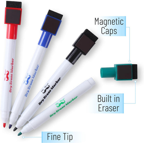 Mr. Pen- Dry Erase Calendar for Fridge - Magnetic Calendar with 4 Dry Erase Markers, Back to School Supplies