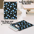 Blue Flower Pattern Waterproof Book Sleeve, Book Pouch with Zipper and Front Pocket, Book Cover Case for Women, Gifts