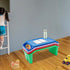 SanBouSi 4 Pcs Kids Floor Desk Stackable Lap Desk with Side Pockets Plastic Breakfast Laptop Trays for Writing Eating