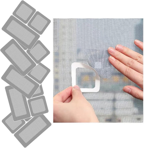 Screen Repair Kit - 15 Pcs Door Window Repair Patch, Strong Adhesive Stickers for Holes and Tears