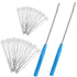 2 Pieces Inoculation Loop Mycology, Reusable Inoculation Loop with 90 Replaceable Nichrome Needle Tips