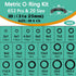 32 Size 705 Pcs Plumbing Washers and O-Ring Kit 2-in-1 Rubber Gasket Assortment Kit for Faucet Spigot Garden Hose Pressure Washer Plumbing Repair