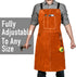 Heavy Duty Leather Welding Apron - Flame & Heat Resistant